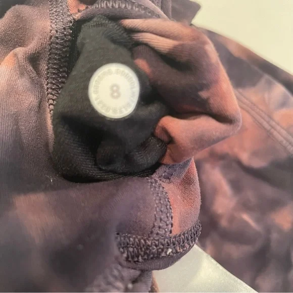 lululemon athletica Tie-Dye Athletic Shorts - Purple and Brown - Picture 3 of 5